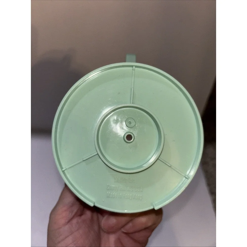 Vintage Melitta No. 2 Mint Green Plastic Pour Over Coffee Filter Cone Dripper